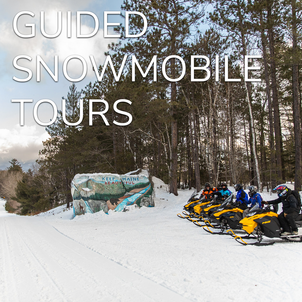 Guided snowmobile tours