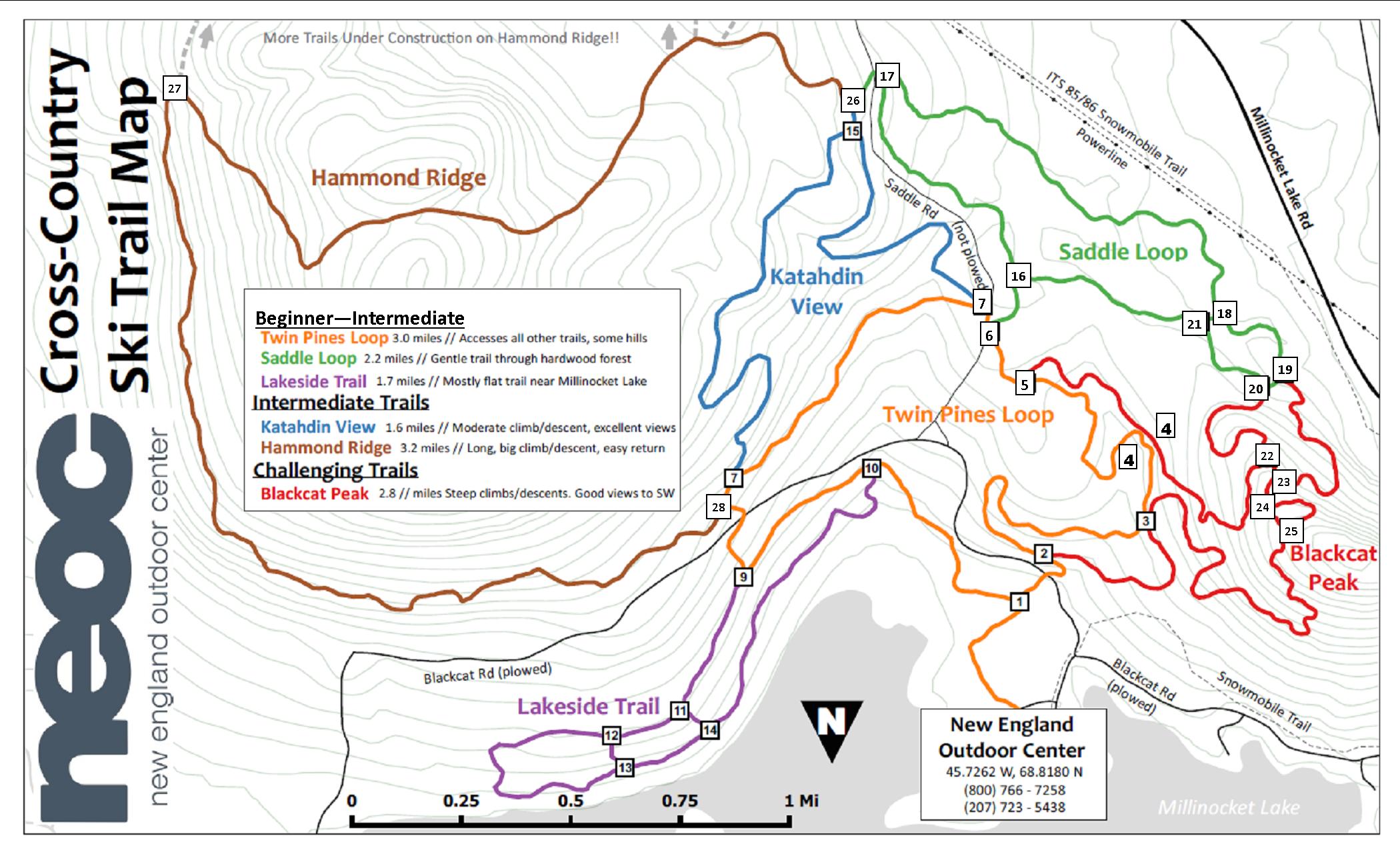 New England Ski Resorts Map Maping Resources