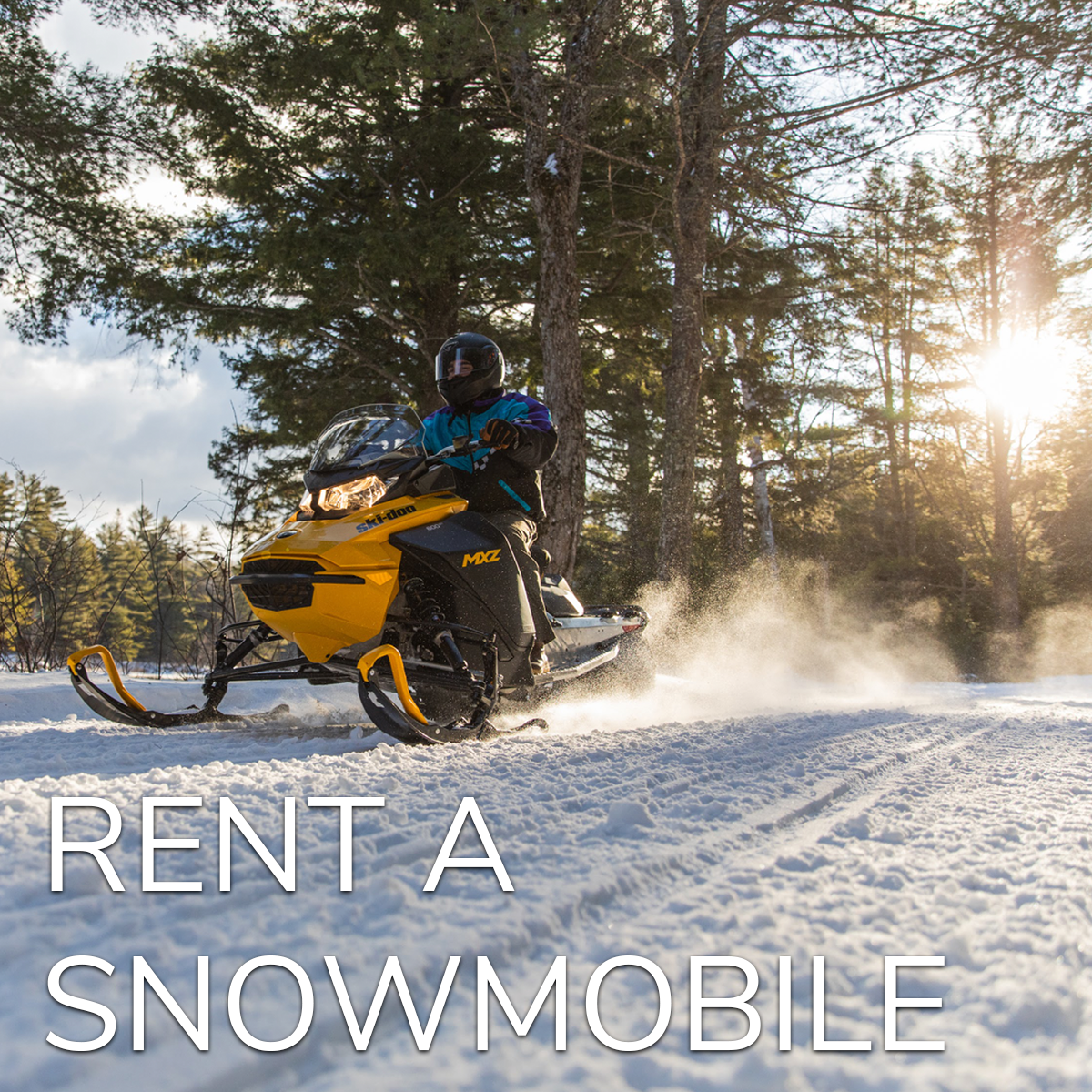 Rent a snowmobile